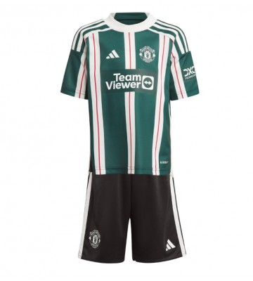 Maillot de foot Manchester United Extérieur enfant 2023-24 Manches Courte (+ pantalon court)